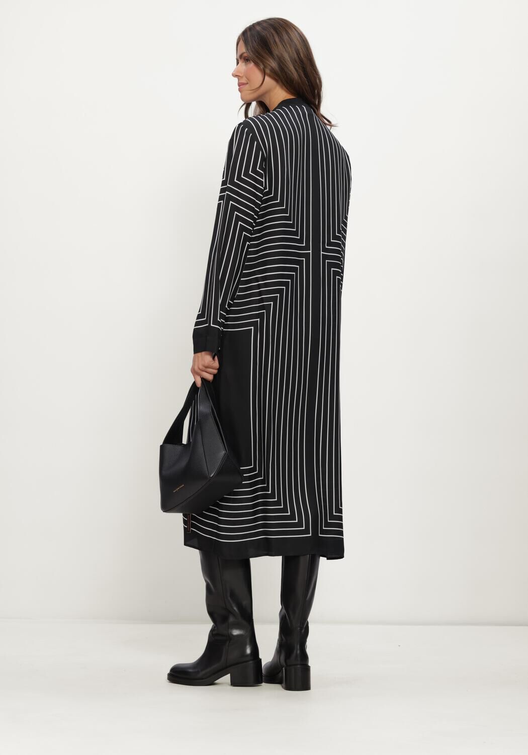 Zwarte MARC CAIN COLLECTION Maxi jurk JURK - large
