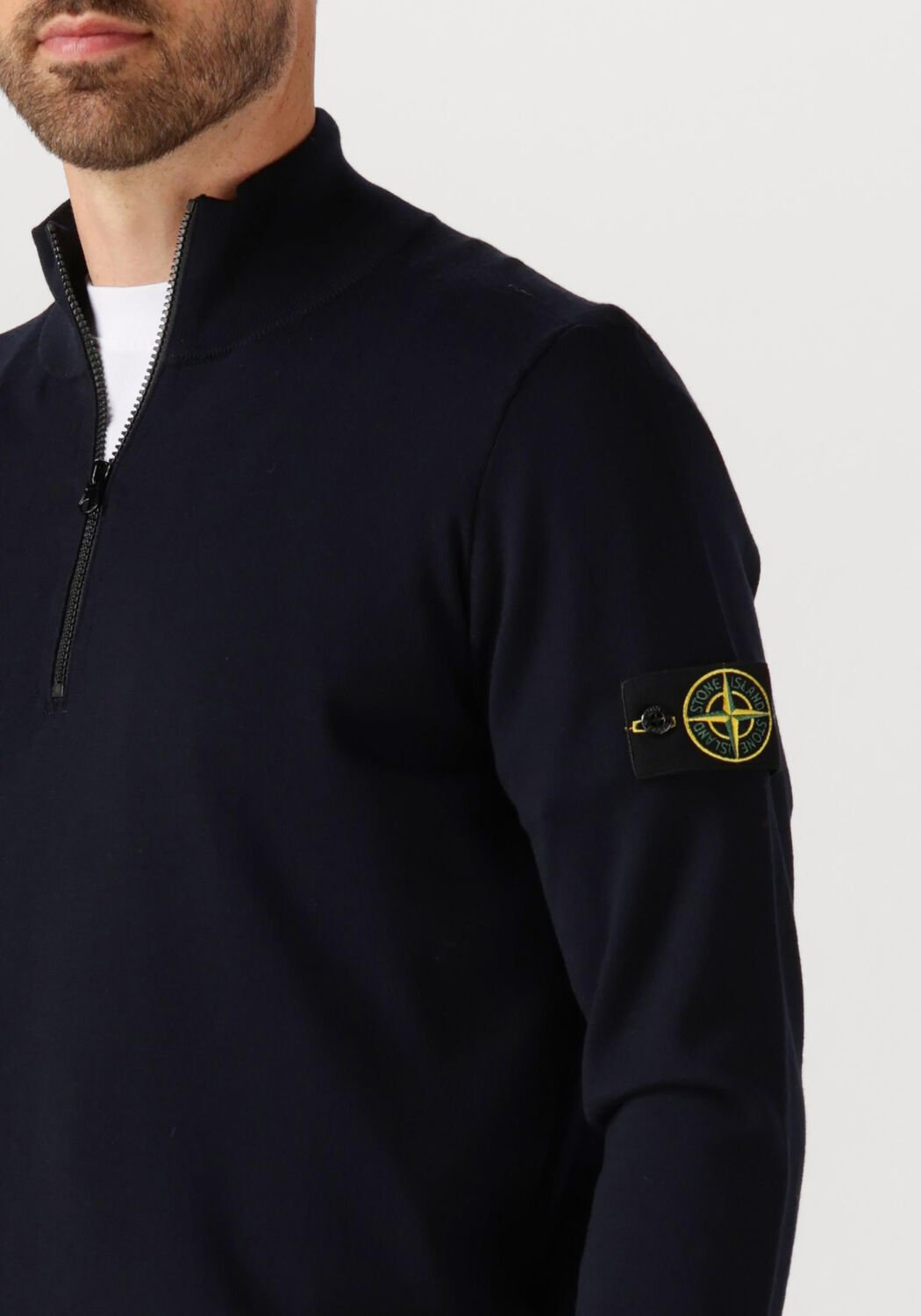 Donkerblauwe STONE ISLAND Trui LS POLO - large