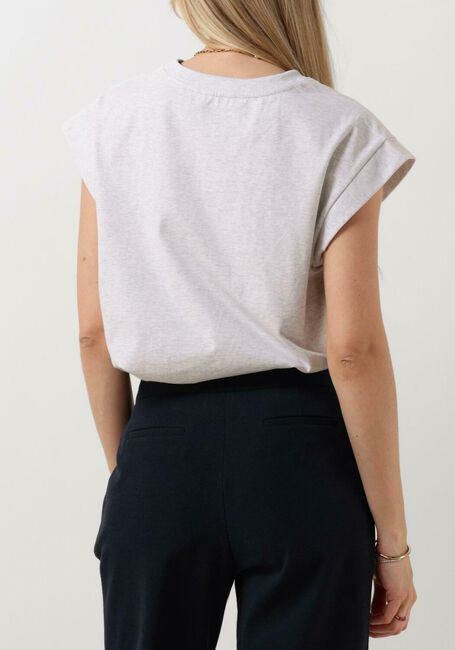 Gebroken wit RUBY TUESDAY Top CELIA ROUND NECK HEAVY TEE - large