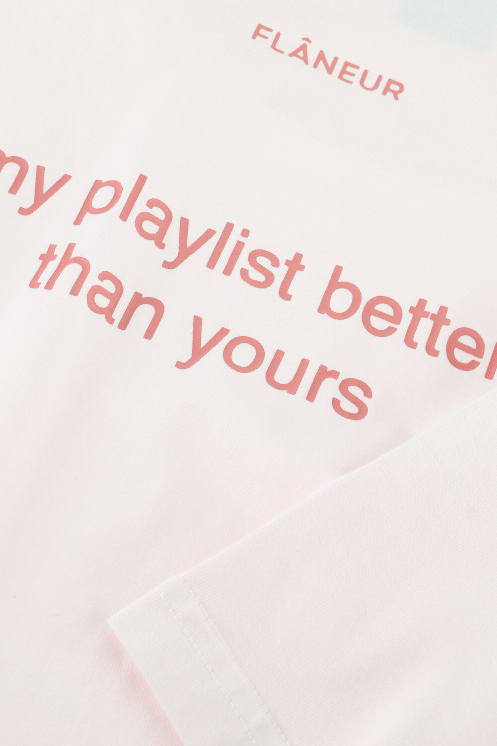 Roze FLANEUR T-shirt PLAYLIST T-SHIRT - large