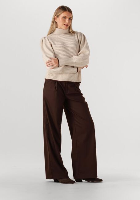 Beige CO'COUTURE Trui ROW PUFF RIB ROLLNECK - large