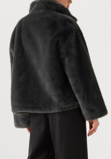 Donkergrijze STUDIO AR Faux fur jas MARA - large