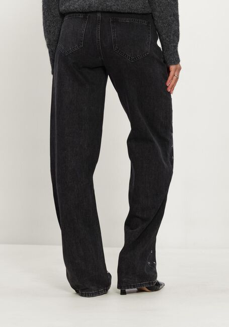 Zwarte HAUTE L'AMITI&Eacute; Straight leg jeans FLIP WAIST RIVET TALL JEANS - large