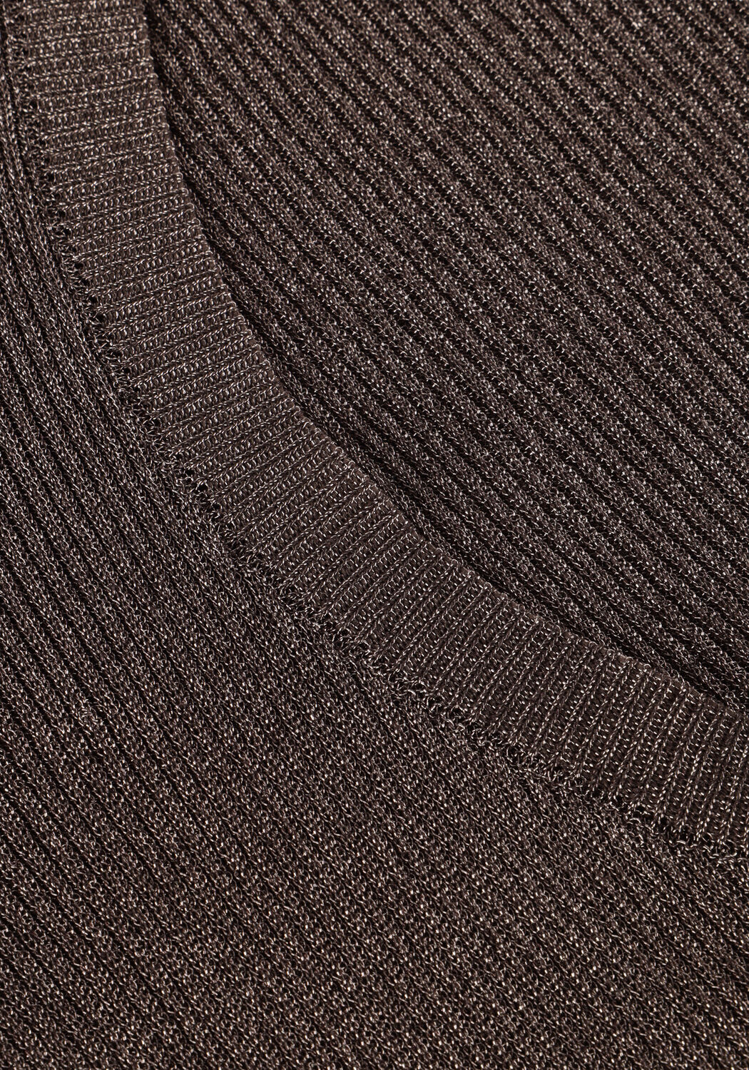 Grijze GESTUZ T-shirt SILVIGZ DEEP BACK BLOUSE - large