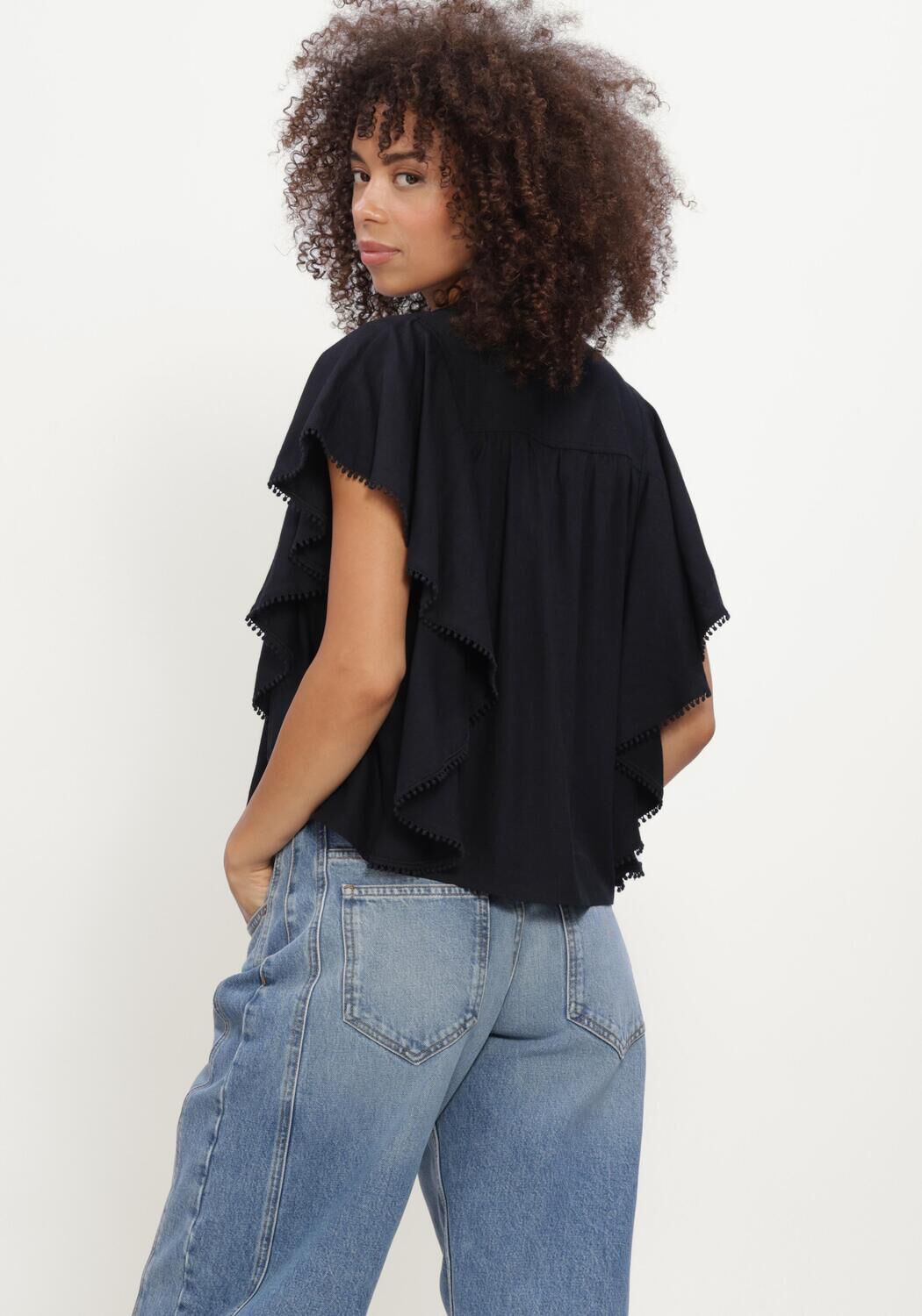 Zwarte ISABEL MARANT Top MARLIE TOP - large