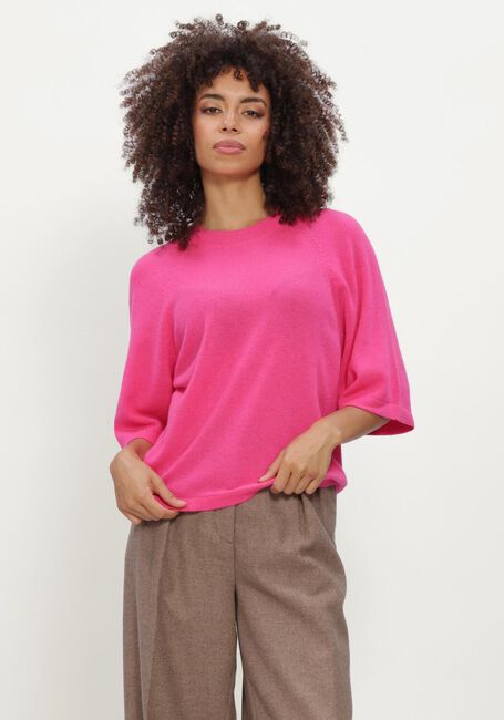 Roze ABSOLUT CASHMERE T-shirt LEANA - large