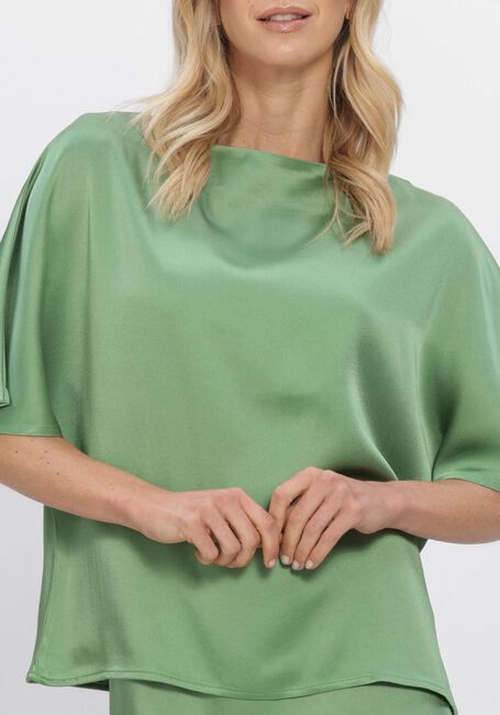 Groene SEA ME HAPPY Top MERCEDES TOP SATIN CREPE - large