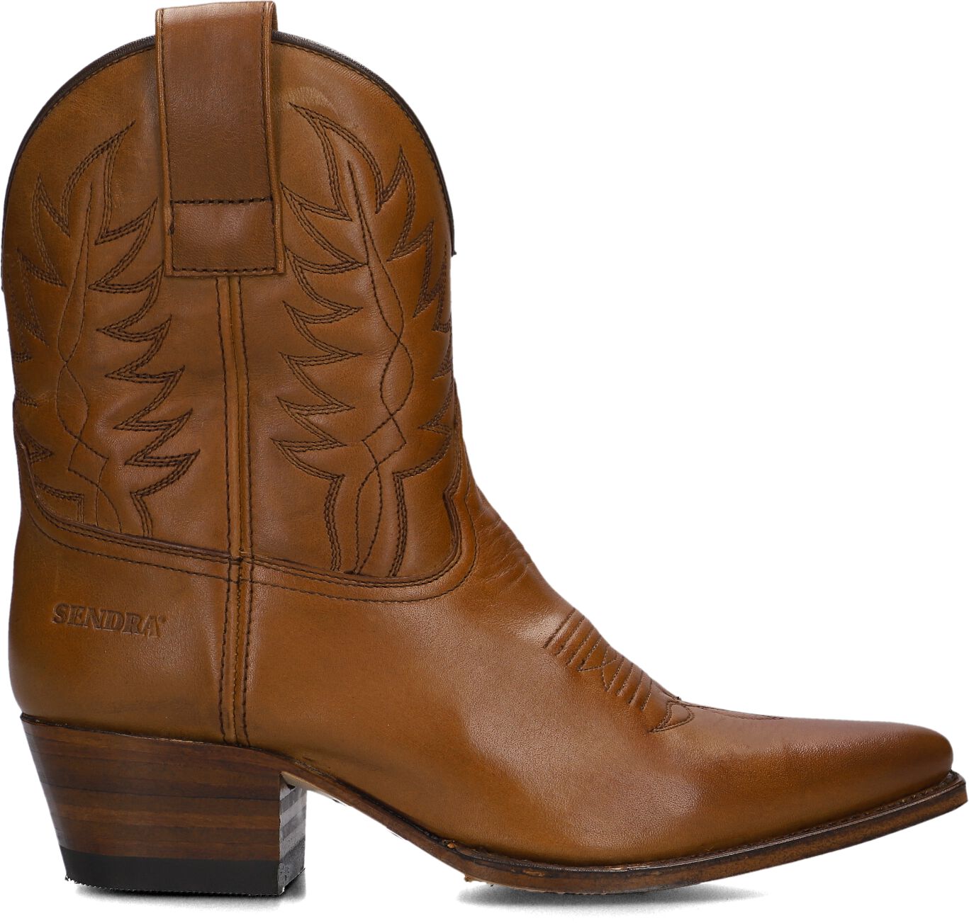 Sendra Cowboylaarzen Dames 16576 Led, Maat: 42, Materiaal: Leer, Kleur: Cognac