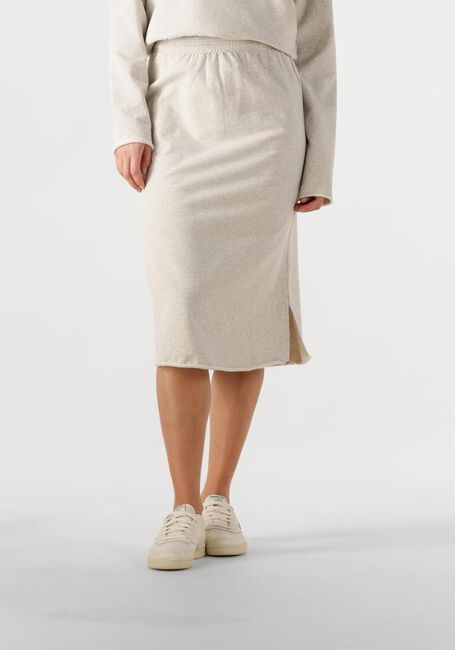 Beige PENN & INK Midirok SKIRT - large