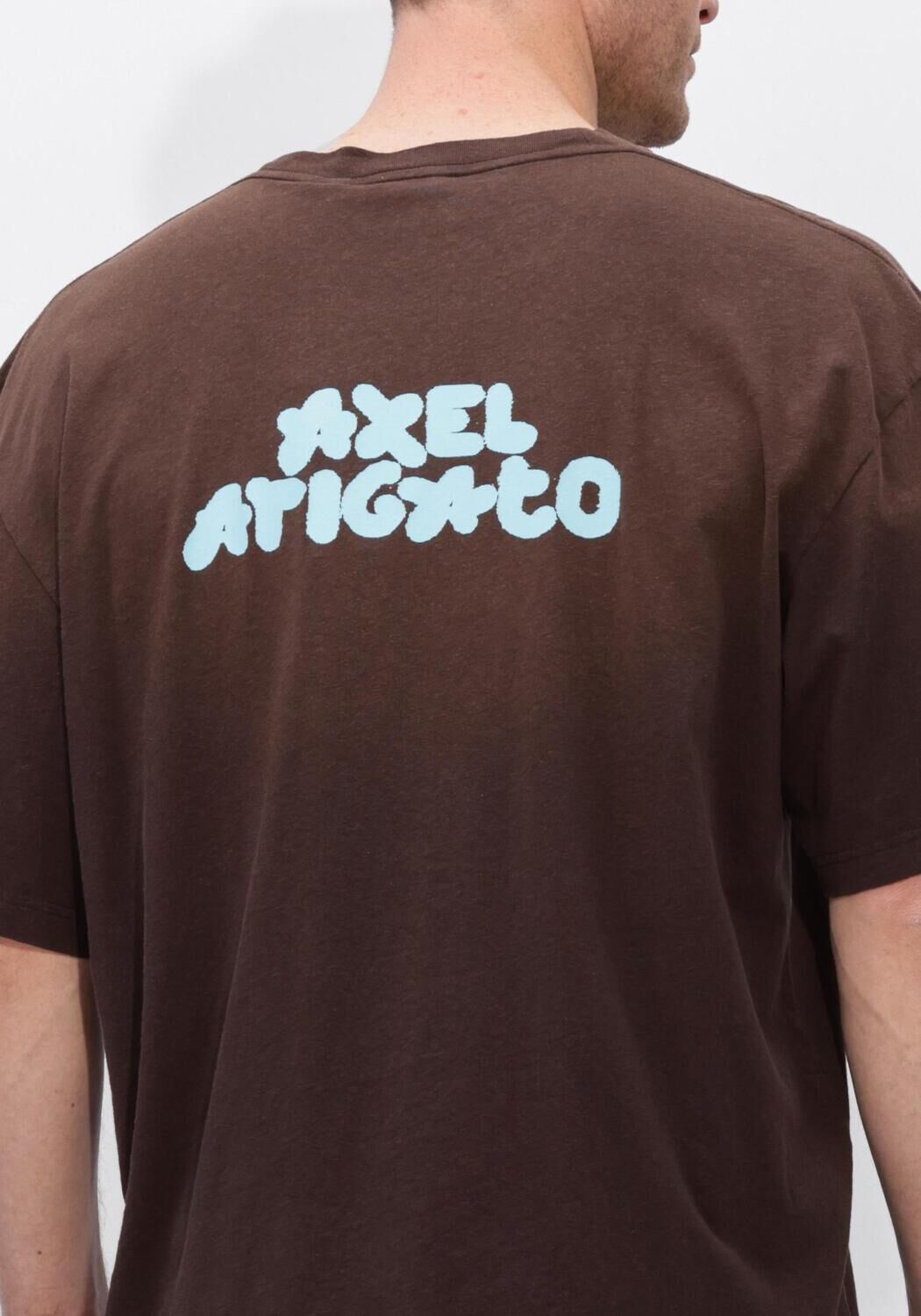 Bruine AXEL ARIGATO T-shirt BUBBLE REVERSE T-SHIRT - large