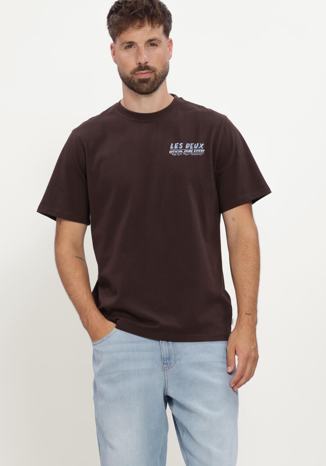 Bruine LES DEUX T-shirt RECORD T-SHIRT - large