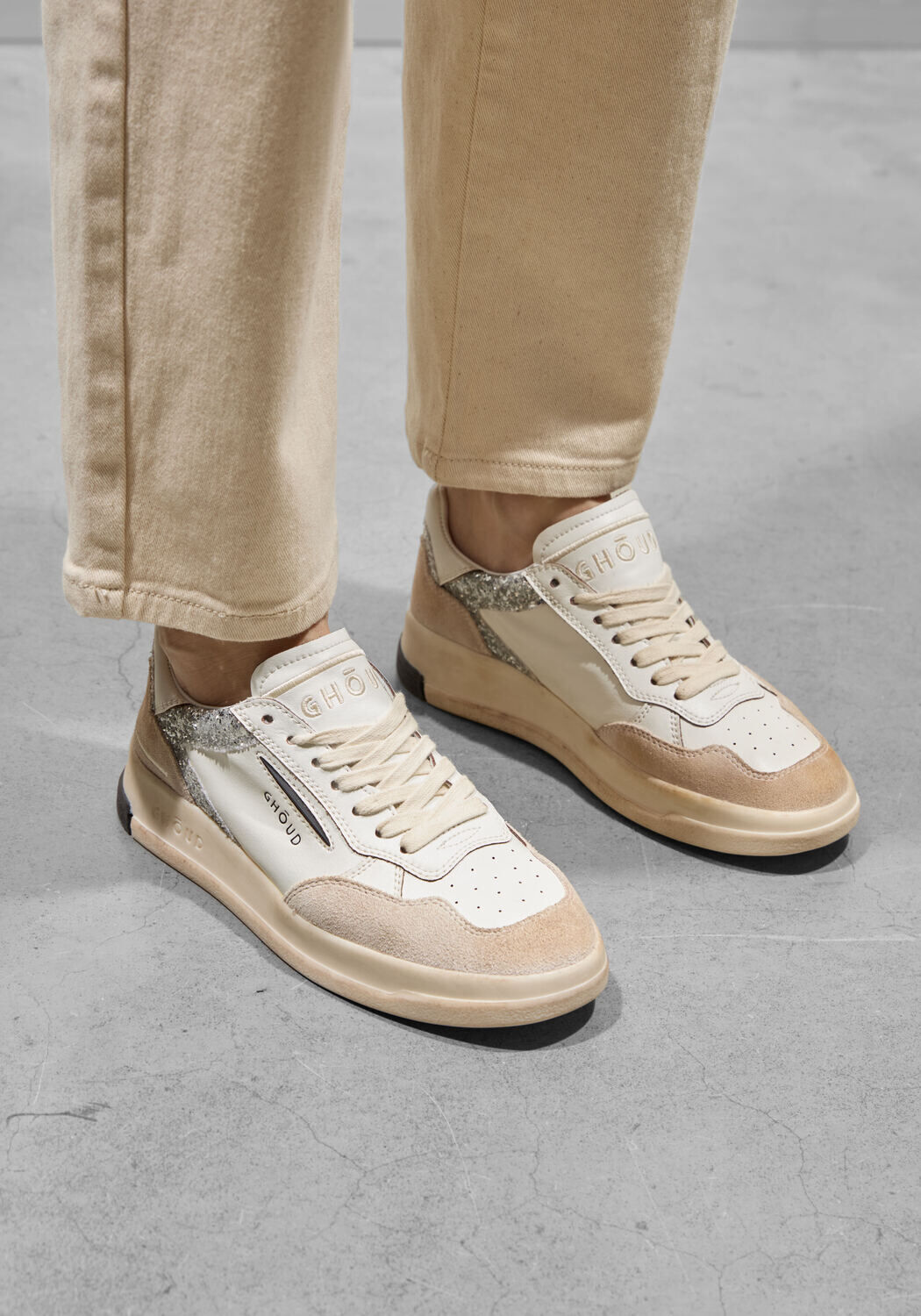 Grijze GHOUD Lage sneakers TWEENER LOW D - large