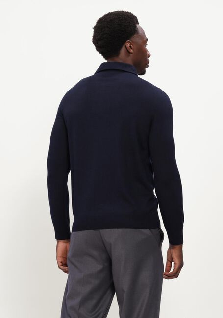 Donkerblauwe GRAN SASSO Polo POLO L/SLV - large