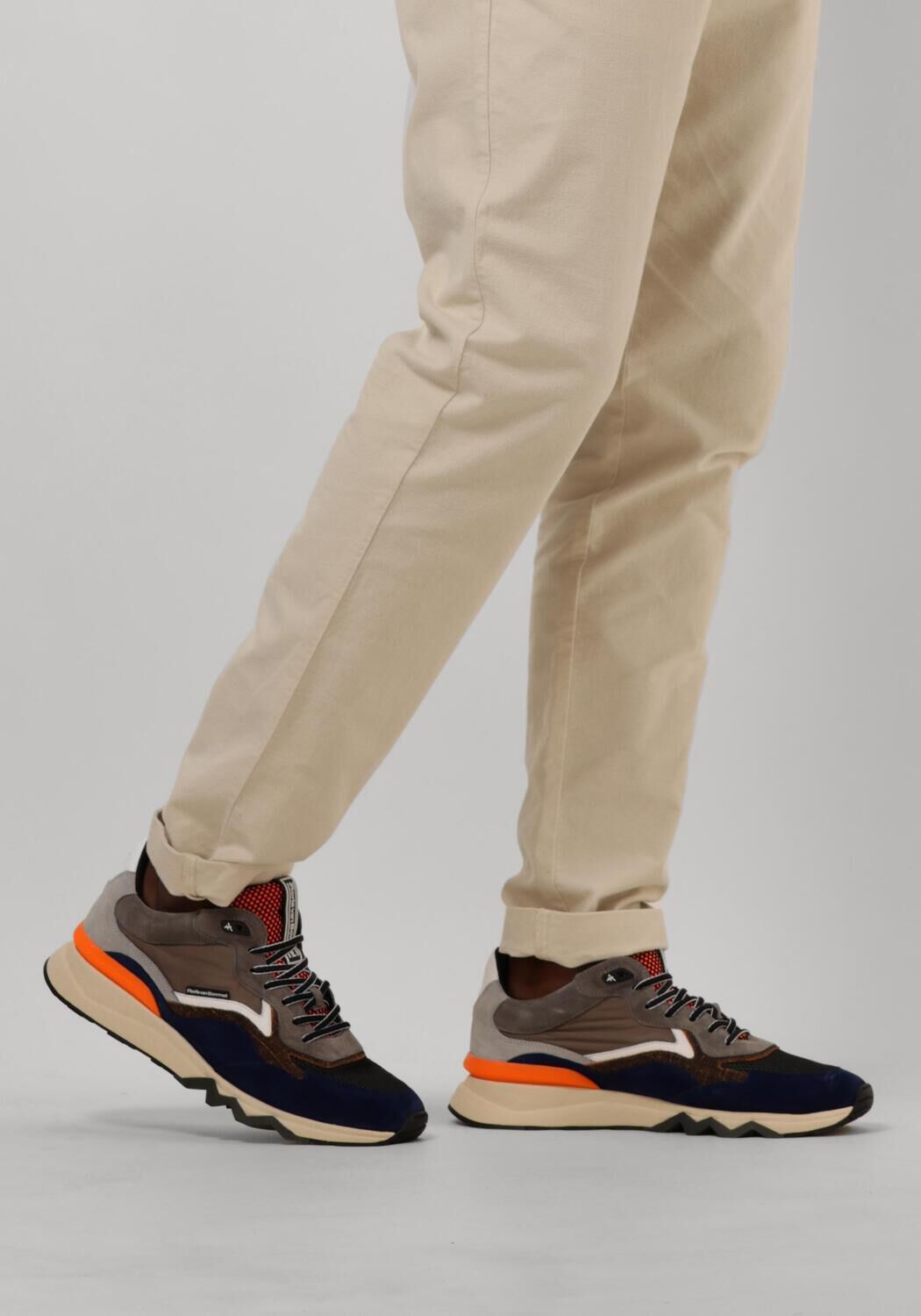 Oranje FLORIS VAN BOMMEL Lage sneakers SFM-10178 DE ZAGER - large