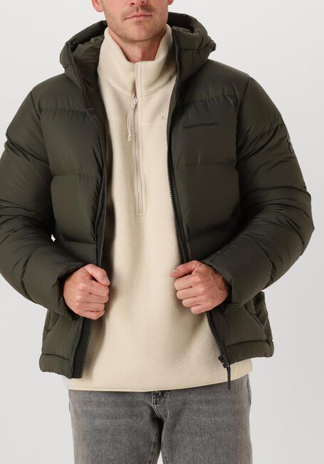 Donkergroene PEAK PERFORMANCE Gewatteerde jas M RIVEL DOWN JACKET - large