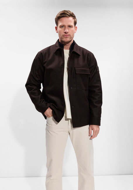Bruine STONE ISLAND Overshirt SHIRTS - large