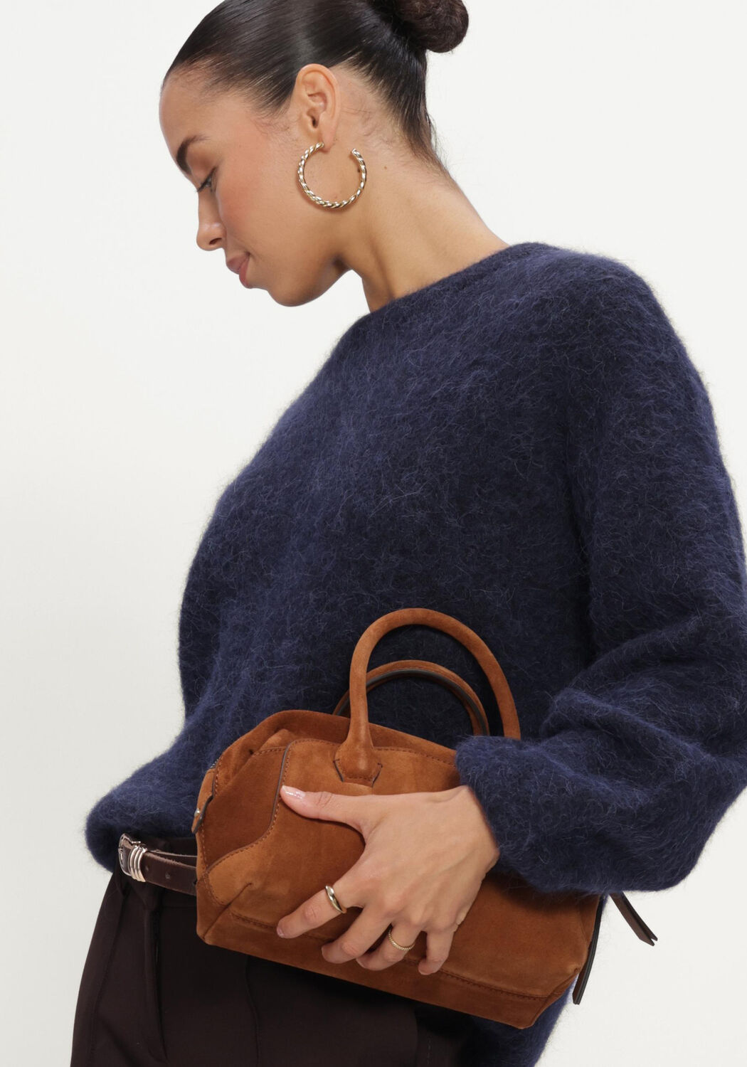 Donkerblauwe LINA LOCCHI Trui LL-BENIGNE - large