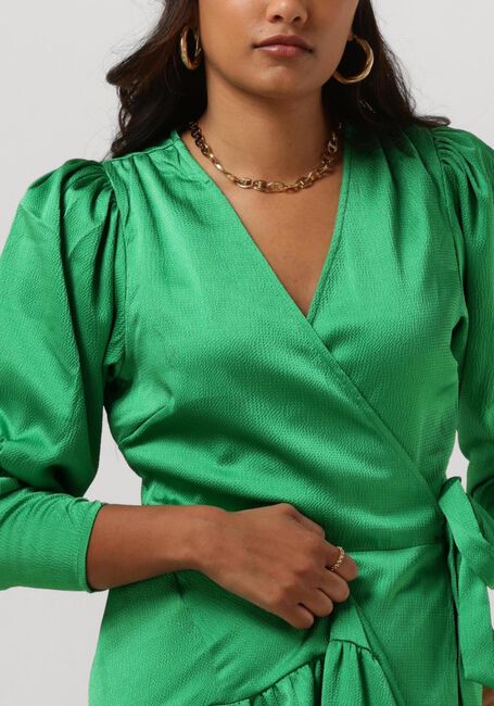 Groene CO'COUTURE Midi jurk MIRA WRAP DRESS - large