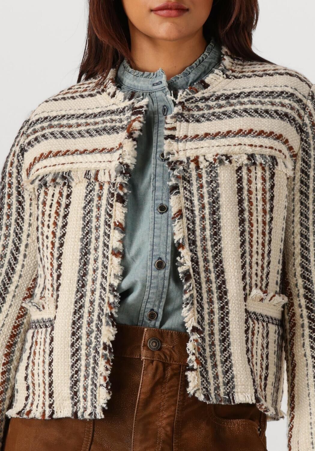 Ecru MARANT ETOILE Blazer IZARIA-GB 25AVE0519FA - large