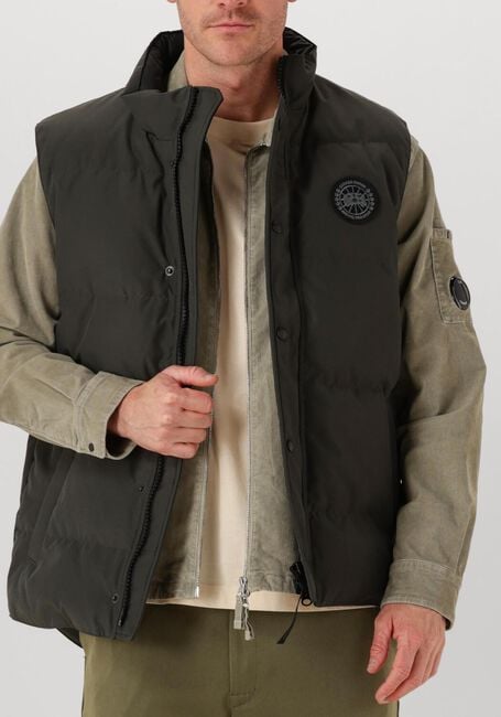 Donkergroene CANADA GOOSE Bodywarmer MENS GARSON VEST BLACK LABEL BODYWARMER - large