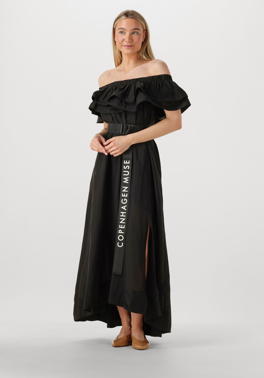 Copenhagen Muse Maxi Jurk Dames Molly Dress, Maat: M, Kleur: Zwart afbeelding 1
