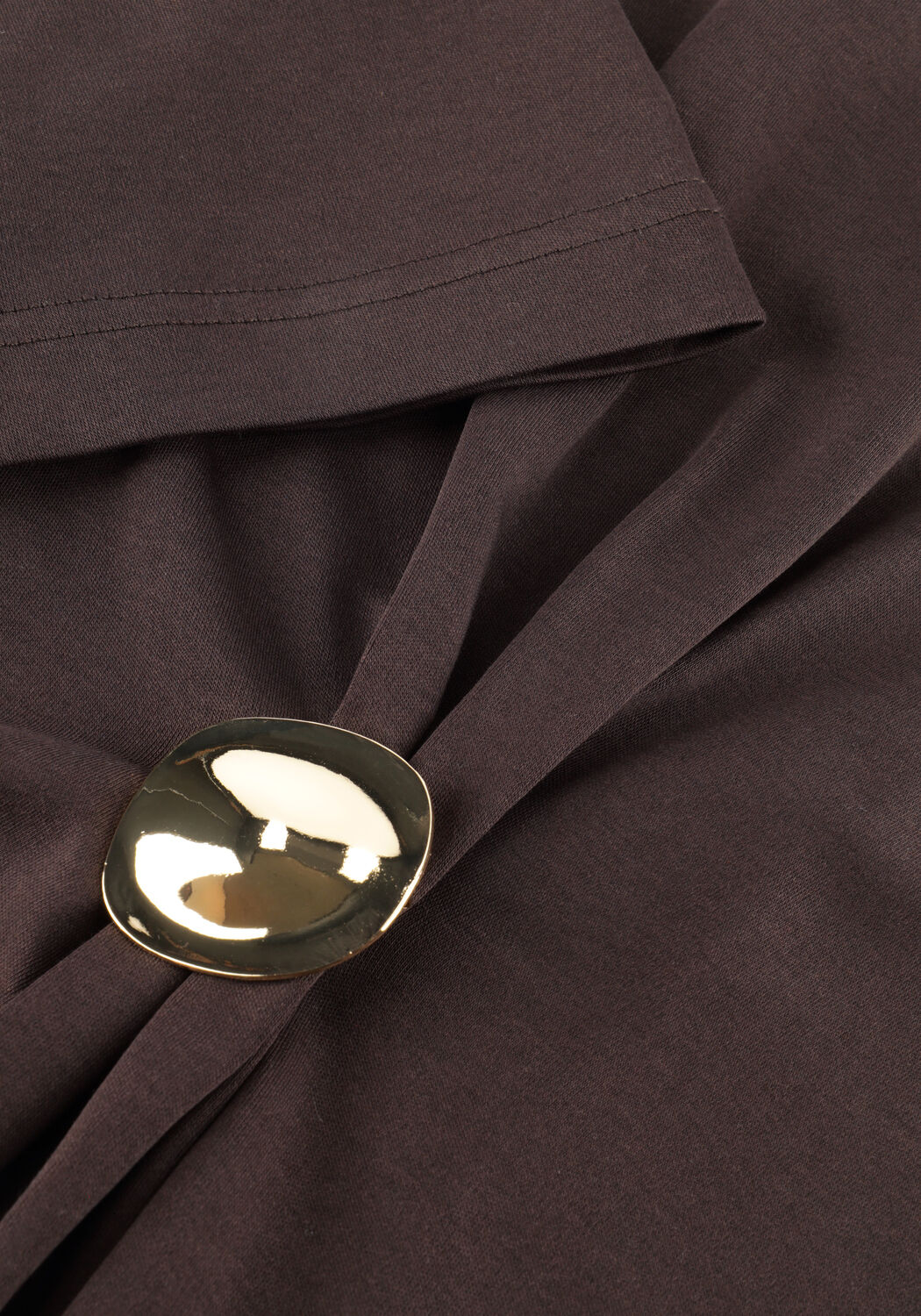 Bruine SECOND FEMALE Top ENORA BROOCH TEE - large