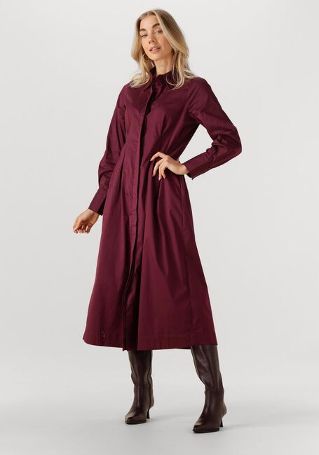 Bordeaux CO'COUTURE Midi jurk POPPY SHIRT LONG DRESS - large