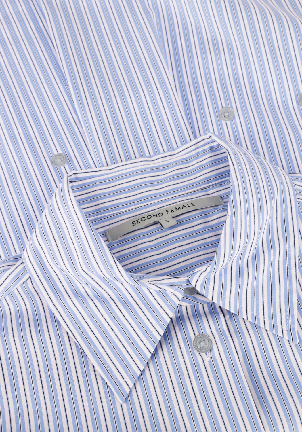 Blauwe SECOND FEMALE Blouses TENBY AJUSTABLE SHIRT - large