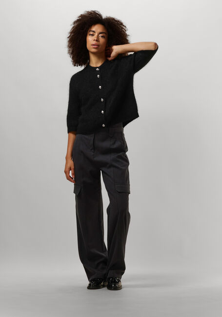 Zwarte SECOND FEMALE Vest ANDRIA KNIT CARDIGAN - large