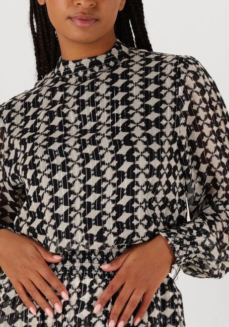 Zwarte AAIKO Mini jurk GABRY IKAT DOT VIS 515 - large