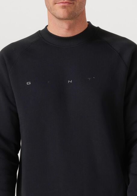 Zwarte GENTI Trui BASIC LOGO SWEATER - large