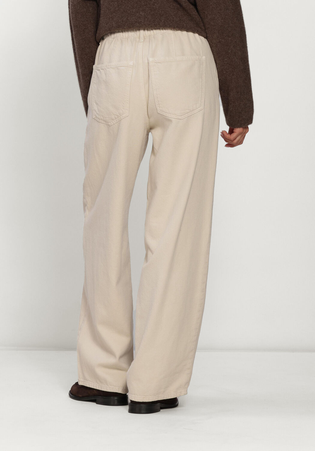 Zand KNIT-TED Broeken CHARLY PANTS - large