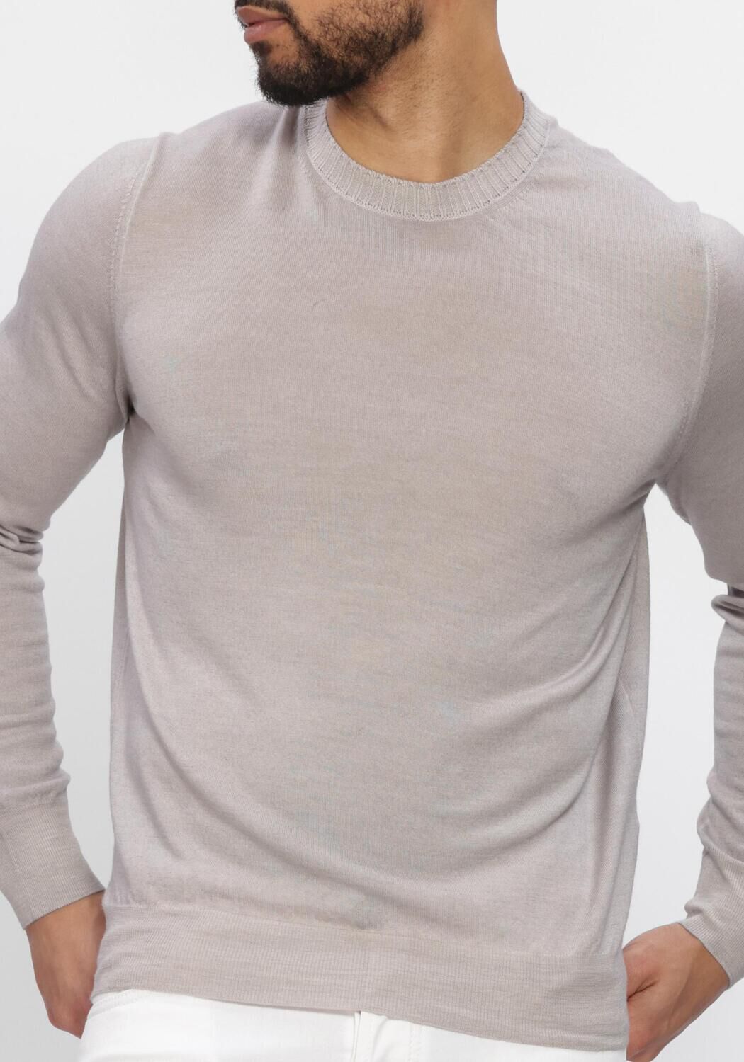 Grijze GRAN SASSO Trui CREW L/SLV - large