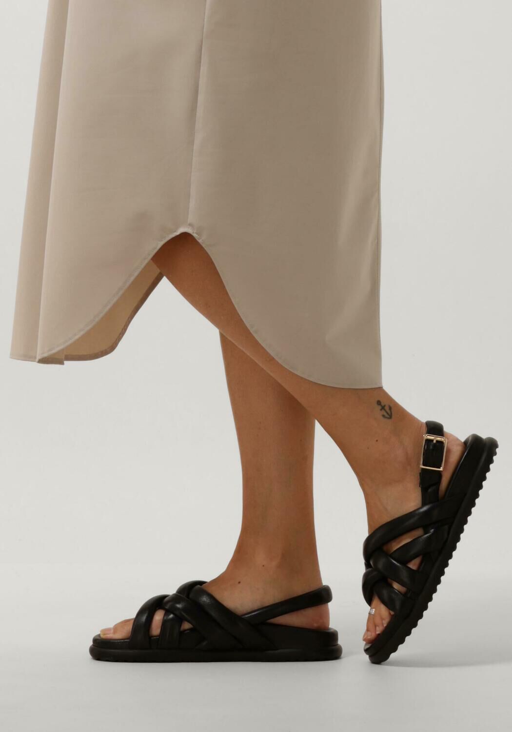 Zwarte VIA VAI Platte sandalen CANDY KRISS - large