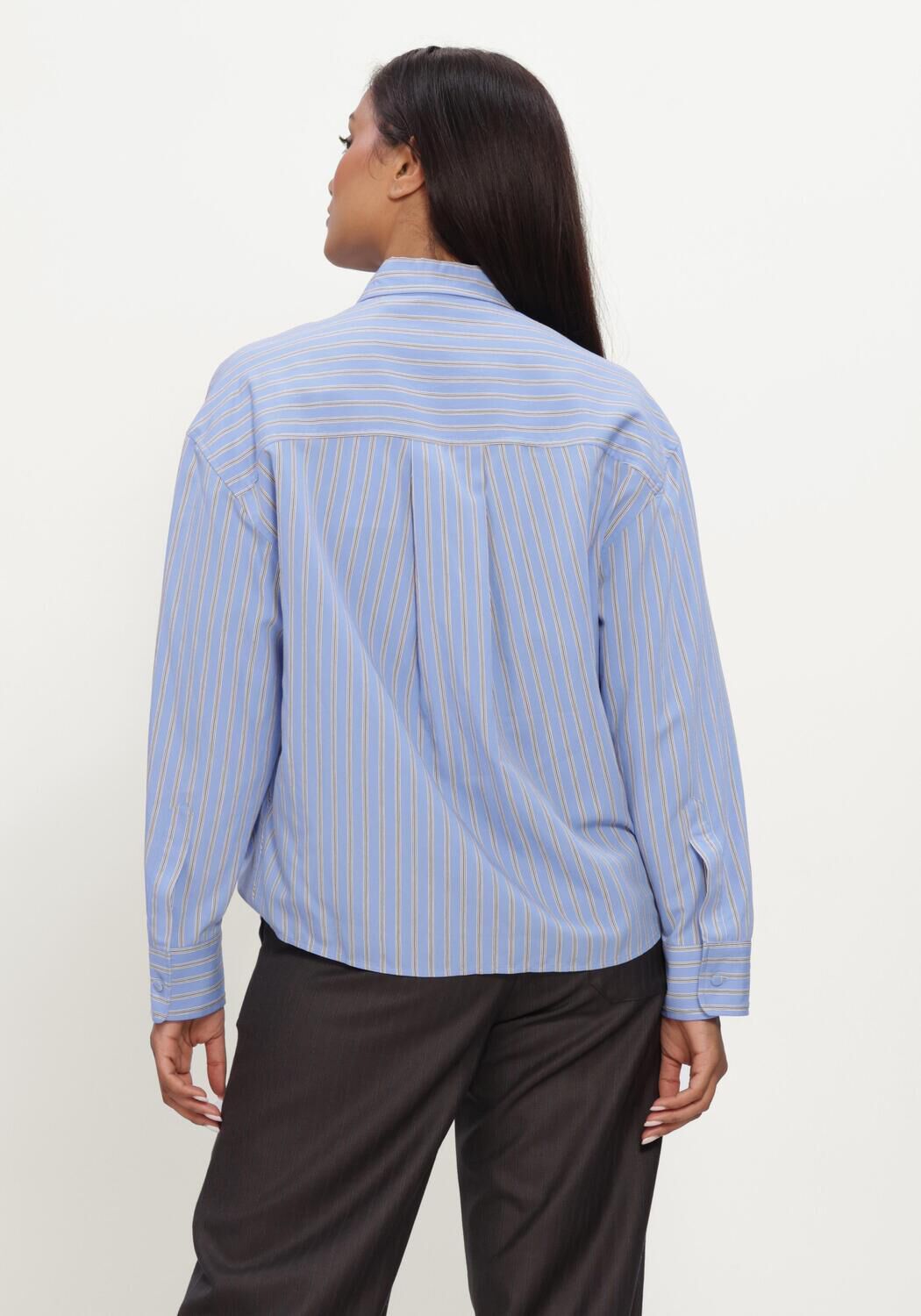 Lichtblauwe MARGAUX LONNBERG Blouses BELLA CHEMISE - large