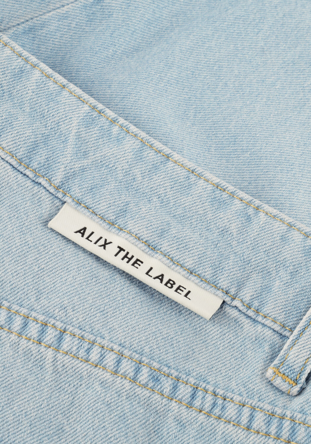 Lichtblauwe ALIX THE LABEL Wide jeans LADIES WOVEN FLOWY DENIM PANTS - large