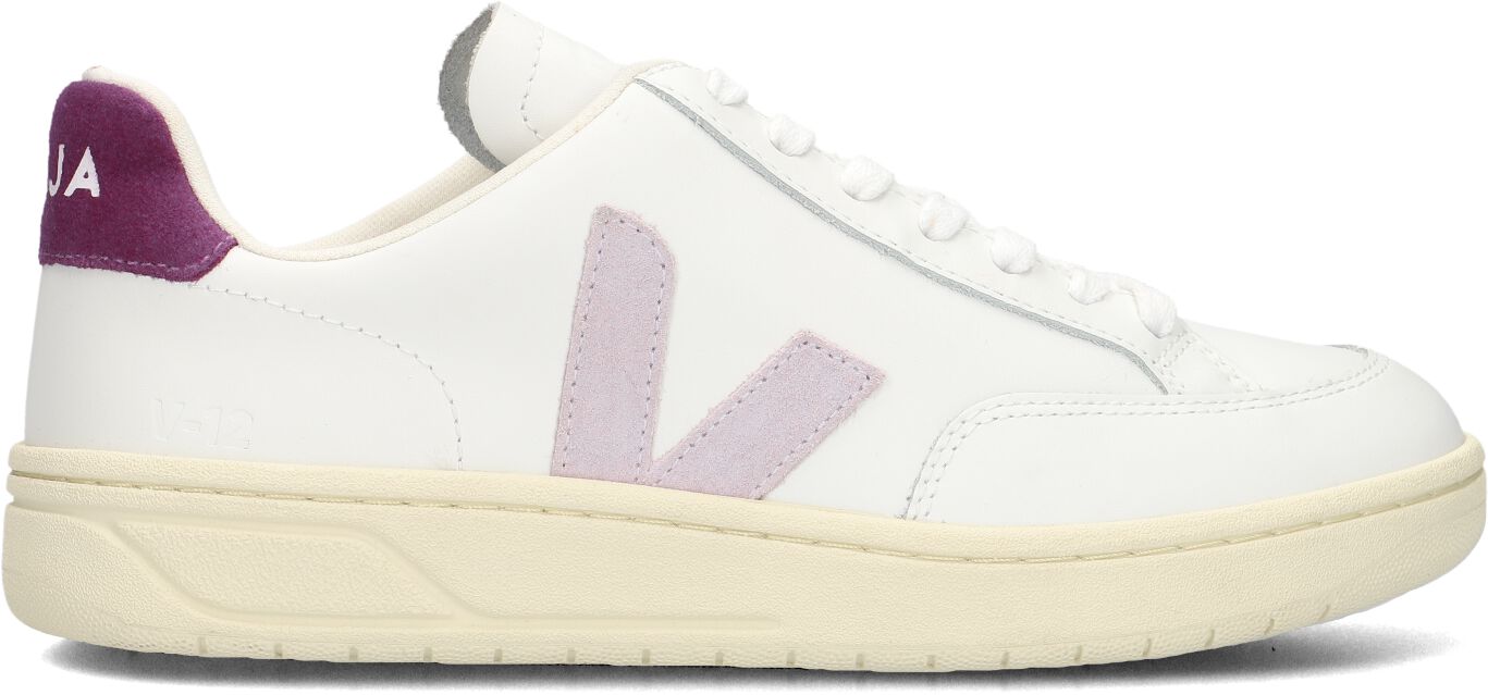 Veja Lage Sneakers Dames V12, Maat: 38, Materiaal: Leer, Kleur: Paars