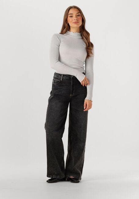 Lichtgrijze ROSEMUNDE Top BOSTON TURTLENECK W/ LUREX - large