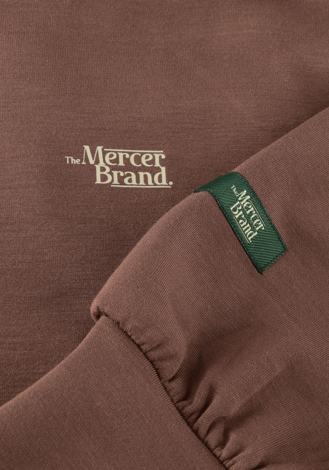 Bruine MERCER AMSTERDAM Sweater THE MERCER SCUBA CREWNECK W - large