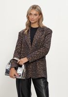 Zwarte ALIX THE LABEL Blazers LADIES WOVEN ANIMAL BLAZER