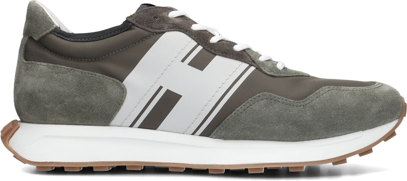 Hogan Lage Sneakers Heren Hxm6010eg01, Maat: 40, Materiaal: Suède, Kleur: Groen