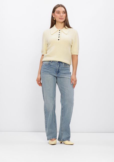 Creme GESTUZ Trui GZALPHA SS POLO PULLOVER - large