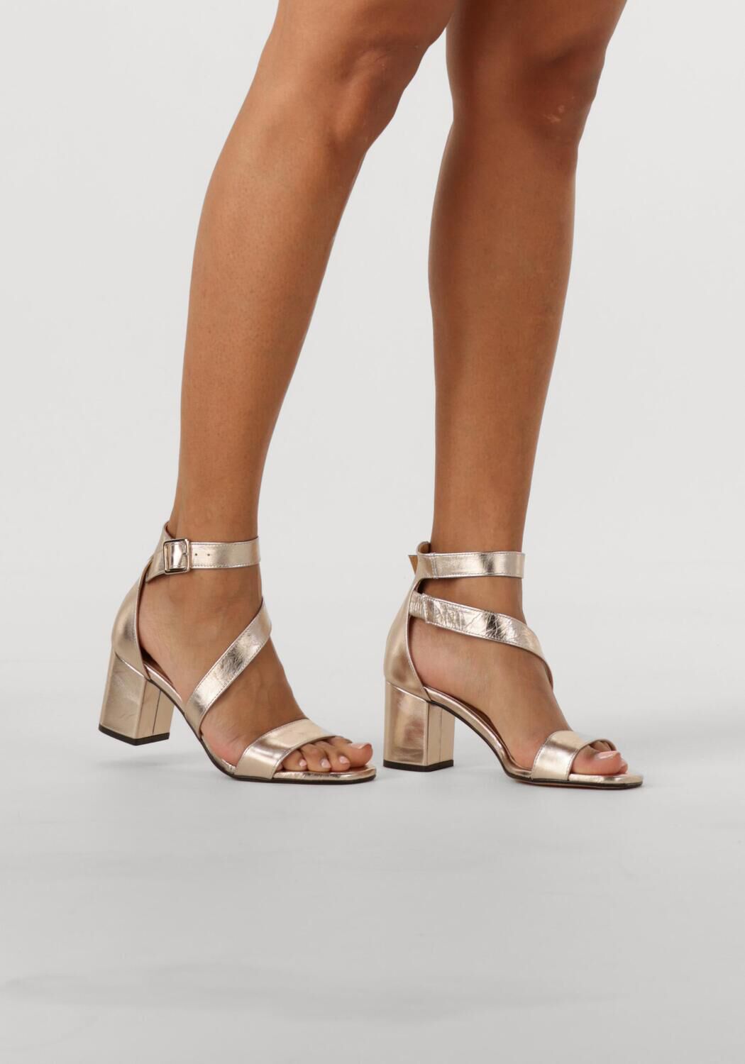 Gouden NOTRE-V Sandalen met hak 16036 - large