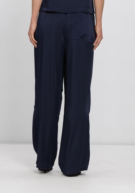 Donkerblauwe SEA ME HAPPY Wijde broek CHUCK PANTS SATIN CREPE - large