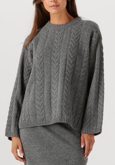 Grijze MOS MOSH Trui MMBRYNDIS CREWNECK KNIT - large