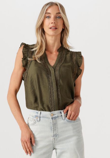 Olijf CO'COUTURE Top CARYNCC FRILL TOP - large