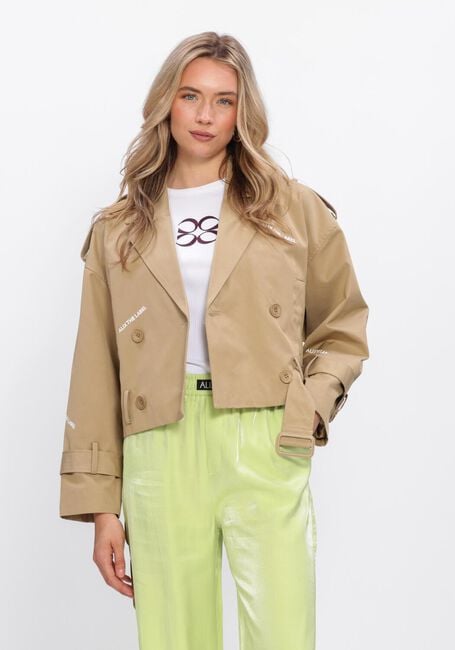 Camel ALIX THE LABEL Trenchcoats LADIES WOVEN SHORT ALIX TRENCH COAT - large