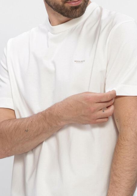 Witte WOOLRICH T-shirt COTTON LOGO T-SHIRT - large