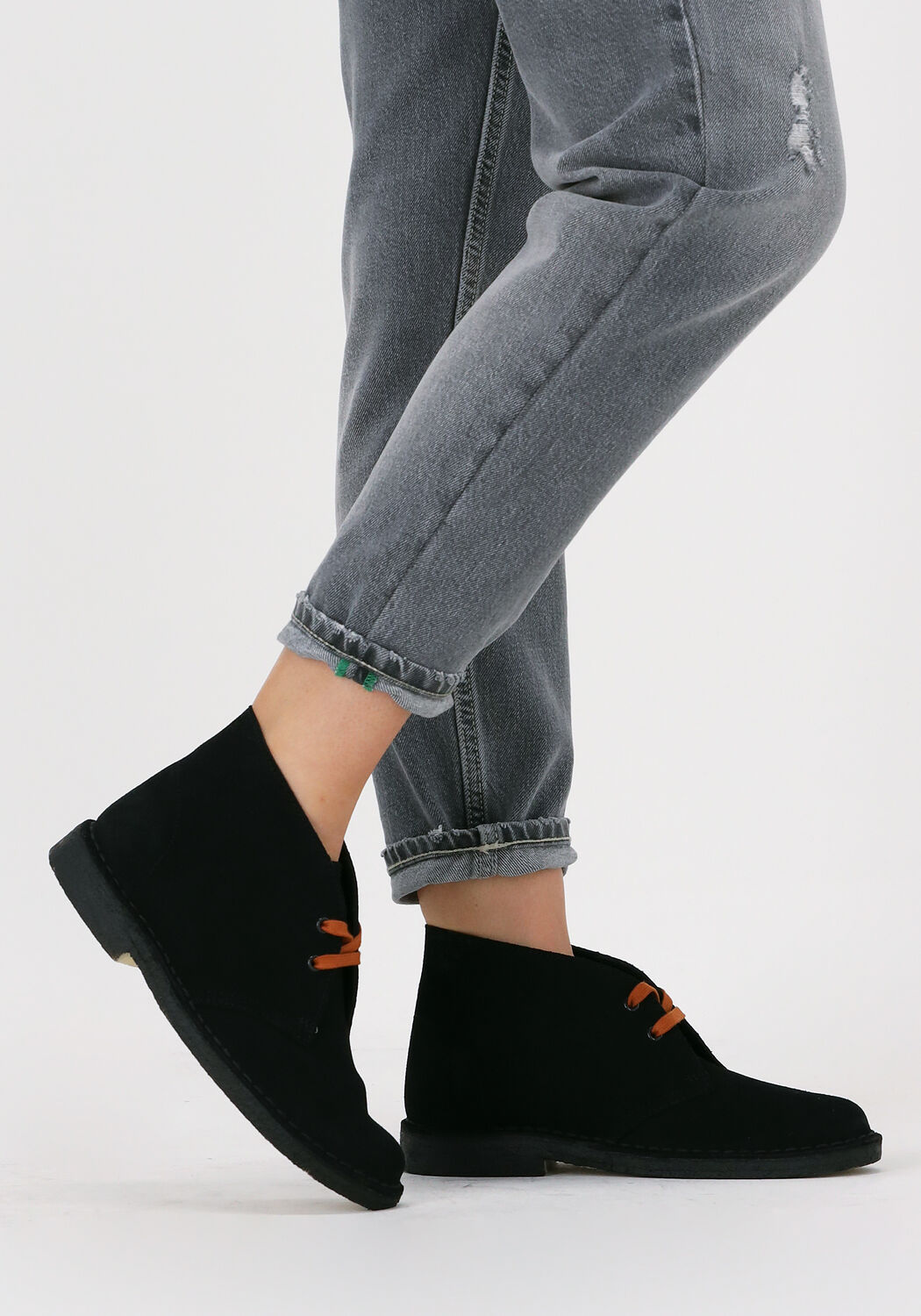 zwarte clarks originals veterschoenen desert boot dames
