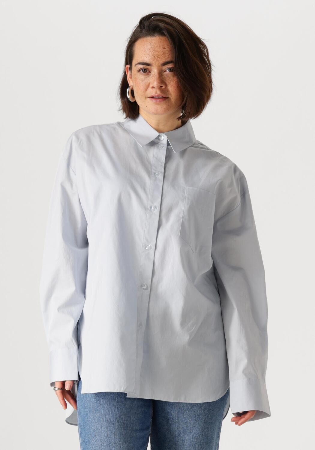 Gestuz Blouse Dames Noellegz Shirt, Maat: 34, Kleur: Blauw afbeelding 1